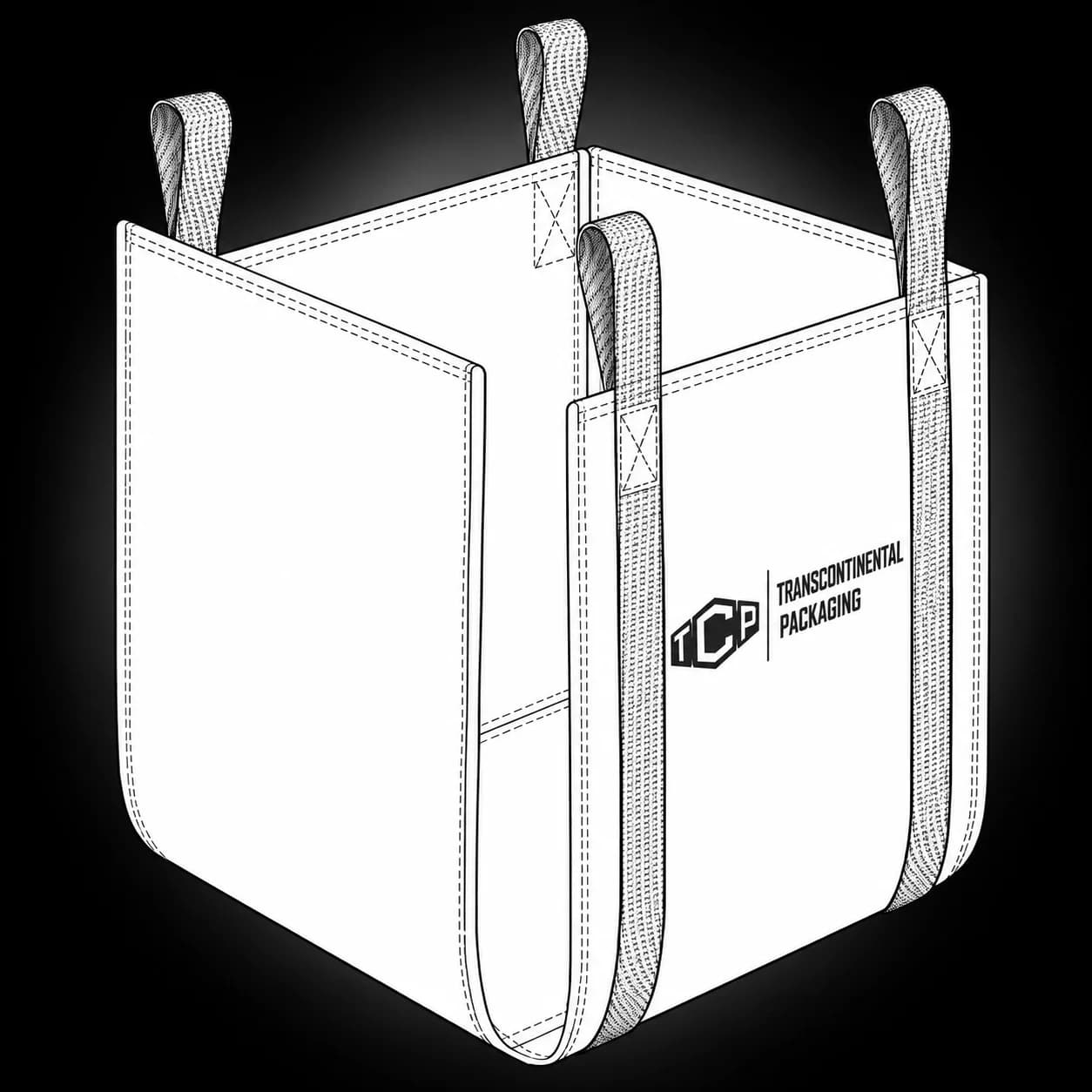 U-panel FIBC bulk bag, view 4 of 7