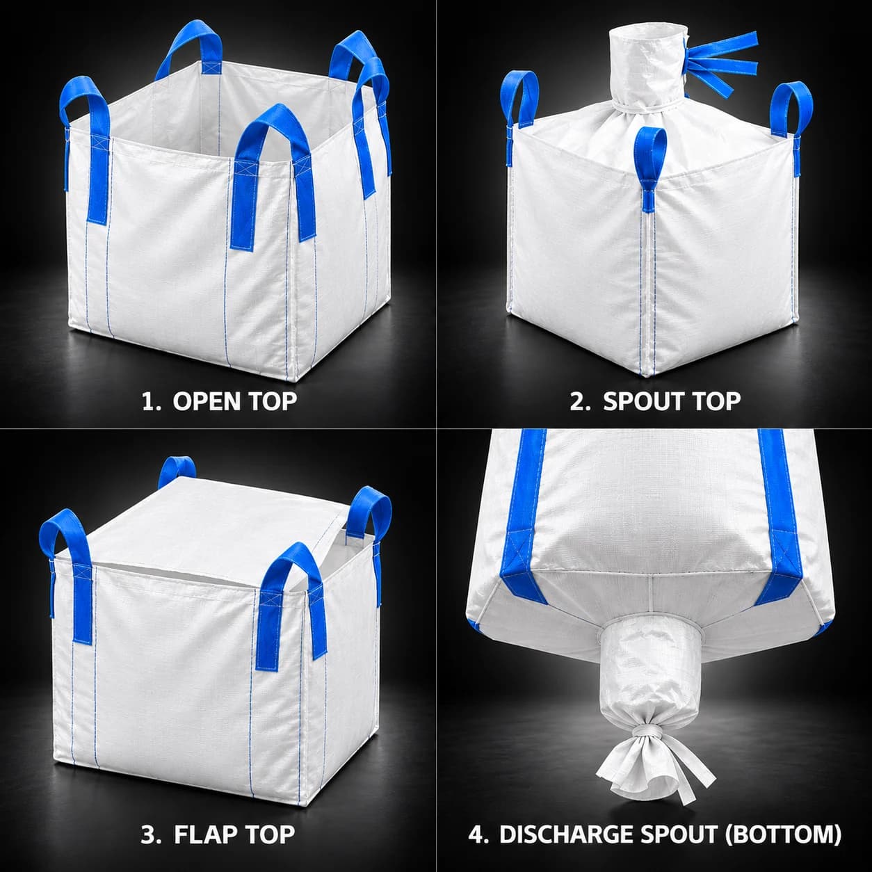 U-panel FIBC bulk bag, view 2 of 7